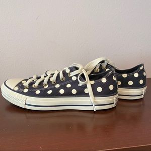 Converse All Star Sz 9 Polka Dot Shoes
